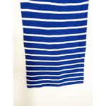 Mango NWT Striped Knitted Midi Skirt Size Medium Blue White Stretch Photo 8