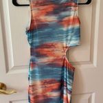Pretty Garbage sunset mini dress Blue Photo 0
