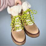 J.Crew | Woman’s Boots Tan Work 9 Fur Fuzzy Lined Photo 2