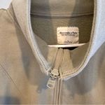 Abercrombie & Fitch Abercrombie Soft A&F Essential Half-Zip Sweatshirt Light Green Size L Photo 2
