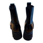 Nordstrom Open Edit Black Patent Leather Chelsea Lug Boot size 7.5 Photo 3