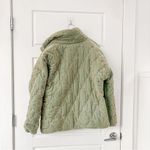 Johnny Was  Mint Green Zaelia Lux Quilted Velvet
Puffer Coat Photo 6