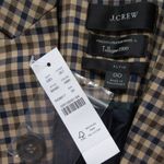 J.Crew NWT Alfie Blazer in Honey Brown Plaid Italian Wool Jacket 00 Photo 3