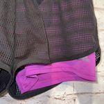 Adidas Shorts Womens Small Black Purple Running Shorts Athletic Gym Loose Lined Photo 1