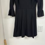 Kate Spade Broome Street Black Bell Sleeve Ponte Mini Dress Womens S Whimsigoth Photo 2