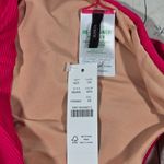 J.Crew Ribbed high-rise cheeky bikini bottom in Wild Hibiscus XS NWT Photo 2