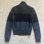 Just Cavalli Roberto Cavalli Leather Jacket Quilted Studded Zip Up IT 40 / US 4 Photo 2