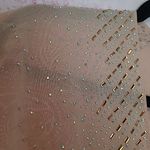 Jessica McClintock  PALE PINK DIAMOND EMBELLISHED SPARKLE SHEER LAYERING PIECE Photo 3