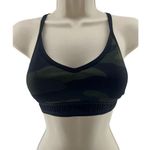 PINK - Victoria's Secret  Sports Bra Womens Small Camo Padded Mesh Back V Neck Photo 0