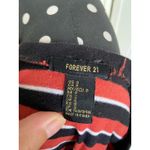 Forever 21 ‎ Womens Top Sz S Burnt Sienna Navy Blue White Stripe Cropped Length Photo 6