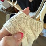 Reformation NWT Poppy Ribbed Mini Sweater Dress Cream Size Large Photo 5