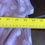 Siren Lily  Sheer Pink Polka Dot Blouse Photo 6