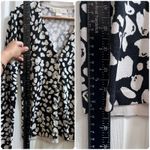 Michael Kors Michael  Silk Blend Print V Neck Button Down Cardigan Size XS Photo 7