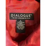 Dialogue  DARK RED LEATHER LONG SLEEVE JACKET SIZE LARGE (2896) Photo 3
