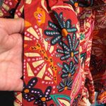 Rachel Zoe NEW Paisley Cotton Puff Sleeve Romper S Photo 5