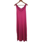 Michael Stars  Womens  Medium Jam Pink Cali Front to Back Tank Dress‎ Scoop Neck Photo 1