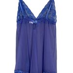 Frederick's of Hollywood Negligee Lace Slit Sophie Babydoll Bow Size Medium Sexy Photo 1