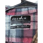 PacSun  Plaid Button Down Crop Long Skeeve Top Size‎ Small Photo 4