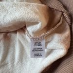 Zenana Outfitters  Cream and Brown Lounge Set, size Small Photo 4