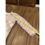 Solitaire  by Ravi Khosla duster Cardigan Sweater Fuzzy Knit Multicolor retro M Photo 3