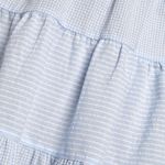 Lulus Costal Cutie Light Blue Multi Pattern Tiered Smocked Mini Dress Photo 2