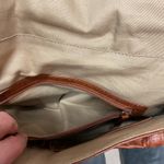 Kenneth Cole  New York Brown Croc Leather Messenger Crossbody Bag‎ Cognac Photo 13