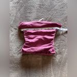 Free People  Dusty Rose Textured Tube Top Sleeveless Strapless Ruched Sz XS EUC Photo 5