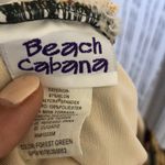 Beach‎ Cabana tropical hunter green bathing suit Size L Photo 3