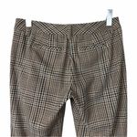 CAbi  Tailored Cuffed Slim Ankle Crop Pants #578 Brown Tan Plaid Women’s Size 4 Photo 5