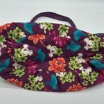 Disney Parks Mickey Mouse Flower Floral Purple Summer Large Tote Bag Hawaiian Photo 4