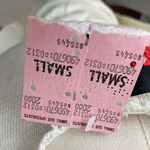 NWT NOS Vintage 70s Georgie Porgie Knit Sweater Embroidered Flowers XS White Photo 6