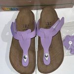 Birki’s Gizeh Purple Sandals with flower snap . Tofino Birkenstock size 38 Photo 0