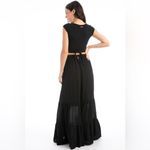 Hard Tail Two Tiered Maxi Skirt Black Size M Photo 1