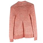 Anthropologie Moth Winnie Open Cardigan Womens XS Coral Knit Wool Draped Waterfall Boho Cozy Photo 3