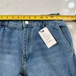 Forever 21 NWT Denim Cargo Joggers Womens M Blue Mid Rise Side Pockets Y2K Jeans Photo 4