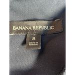 Banana Republic Navy Shift Dress Bell Sleeve Pearl Button Detail Size 8 Evening Photo 7