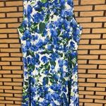 Milly  Blue Floral Dress Size 12 Photo 0