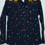 Ariat Real Dakota Snap Front Blue Western Shirt Small embroidered Details Photo 0