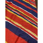 Vintage Echo 100% Silk‎ Scarf Made in Japan#26128 Red Navy Gold White Photo 2