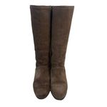 Brooks Brothers Vtg Size 7 Boots Shearling Lined Brown Suede Riding Women’s 6075 Photo 0