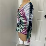Nation Ltd  Tie Dye V Neck Long Sleeve Tee Photo 3