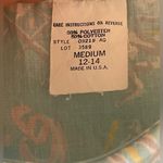 Vintage Gilligan & O’Malley Sleeveless House Dress Abstract Pastel Print U.S.A. Green Size M Photo 6