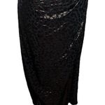 IRO Bexly Leopard Metallic Asymmetrical Midi Dress One Shoulder Black FR42 US10 Photo 6