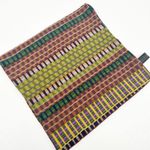 Catherine Andre Quiet Luxury Made in France Plaid Virgin Wool Blend Scarf Shawl Brown Photo 0