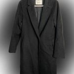 Babaton  black single breasted long wool and cashmere blend coat Photo 0