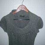 Beautiful Italian S Wool Taupe Capped Sleeve Dress Gray Photo 1