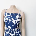 Abercrombie & Fitch [] Blue Crinkle Cutout High Neck Maxi Dress Pockets Size XLP Photo 9