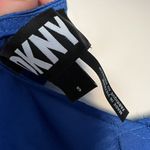 DKNY NWT  Silky Satin Maxi Dress SMALL blue Sleeveless V-Neck soft Photo 11