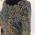 Diane Von Furstenberg DVF Black and Gold Dress Photo 3