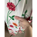 MuuMuu frolicking dress house coat floral red orange Size L Photo 4